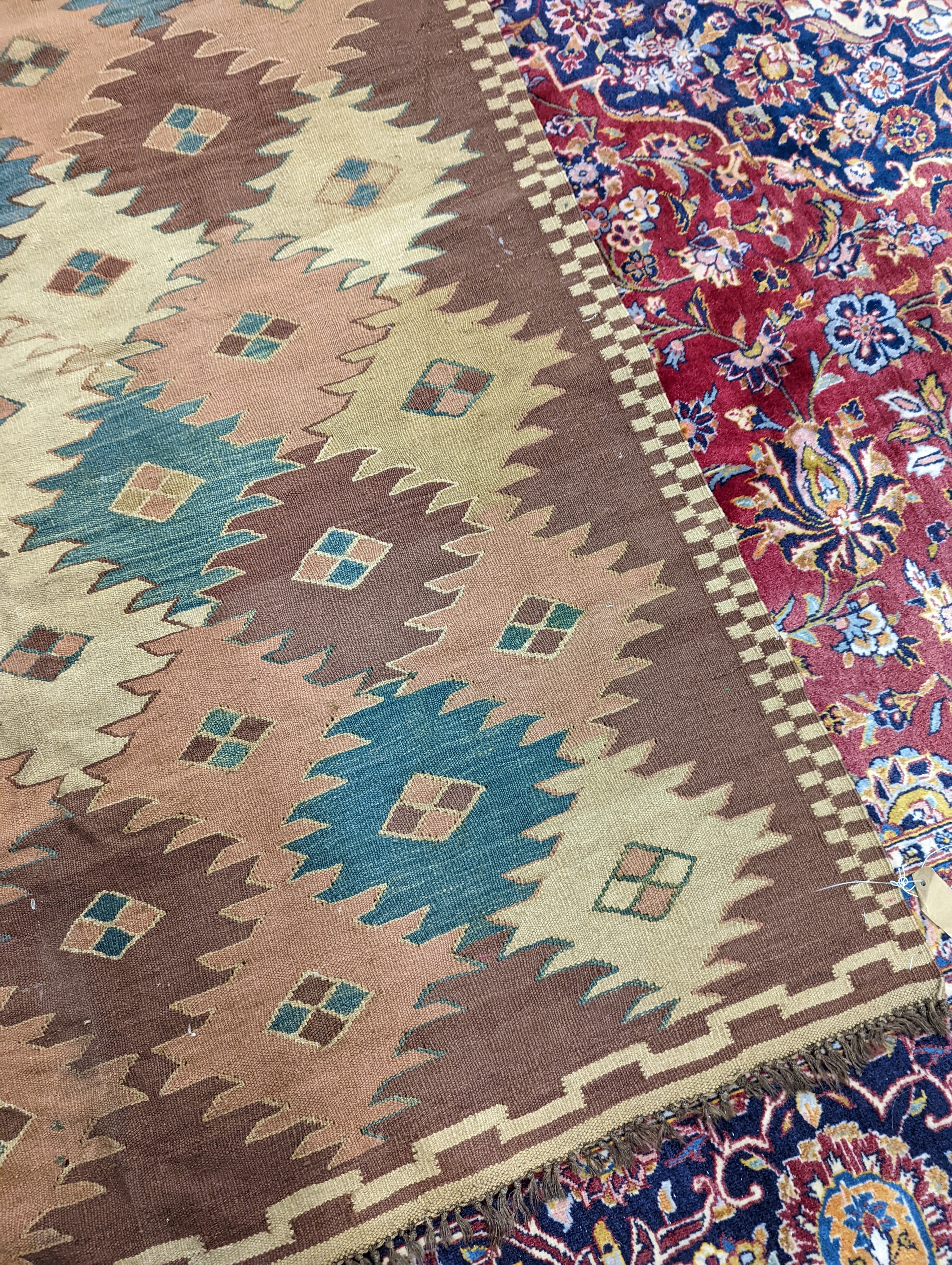 An Afghan Kelim flatweave rug, 190 x 150cm